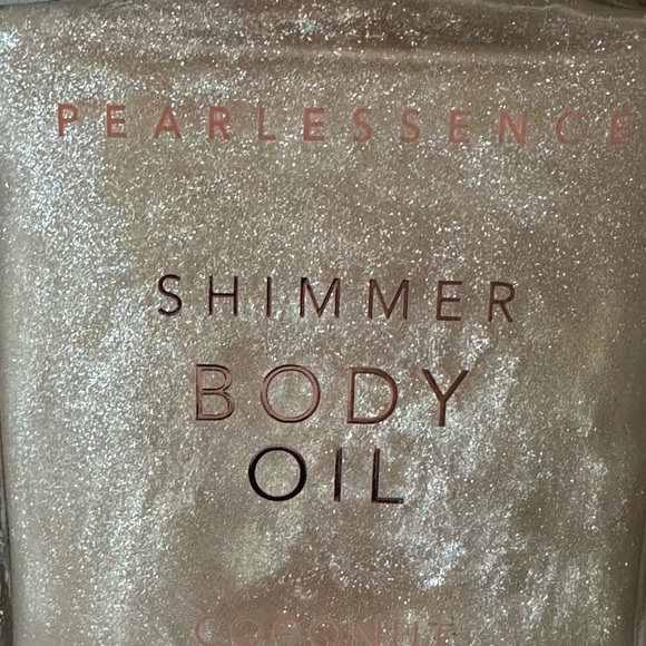 PEARLESSENCE Coconut Cream Shimmer Body Oil 5 fl oz Nourishing Hydrating Glow - Picture 2 of 5